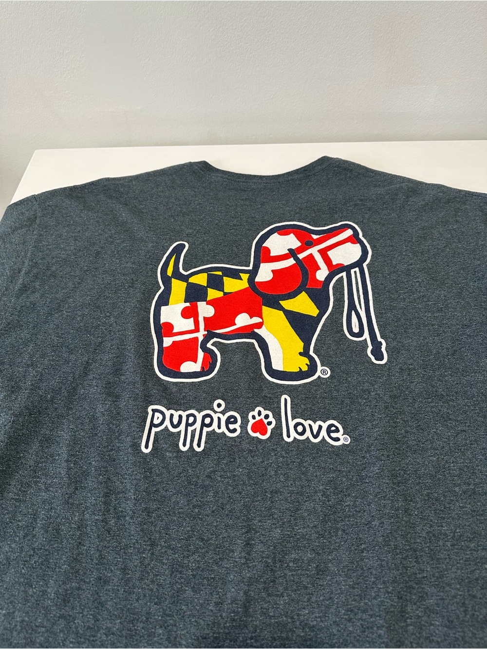 Puppie Love Maryland Flag T-Shirt